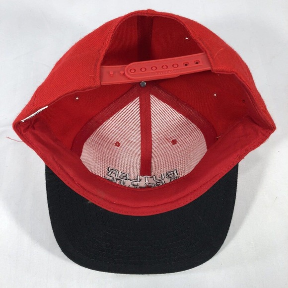 BUTLER SUPPLY INC KILLARK NISSIN CAP HAT SNAPBACK RED BLACK ONE SIZE FITS MOST - Picture 12 of 16